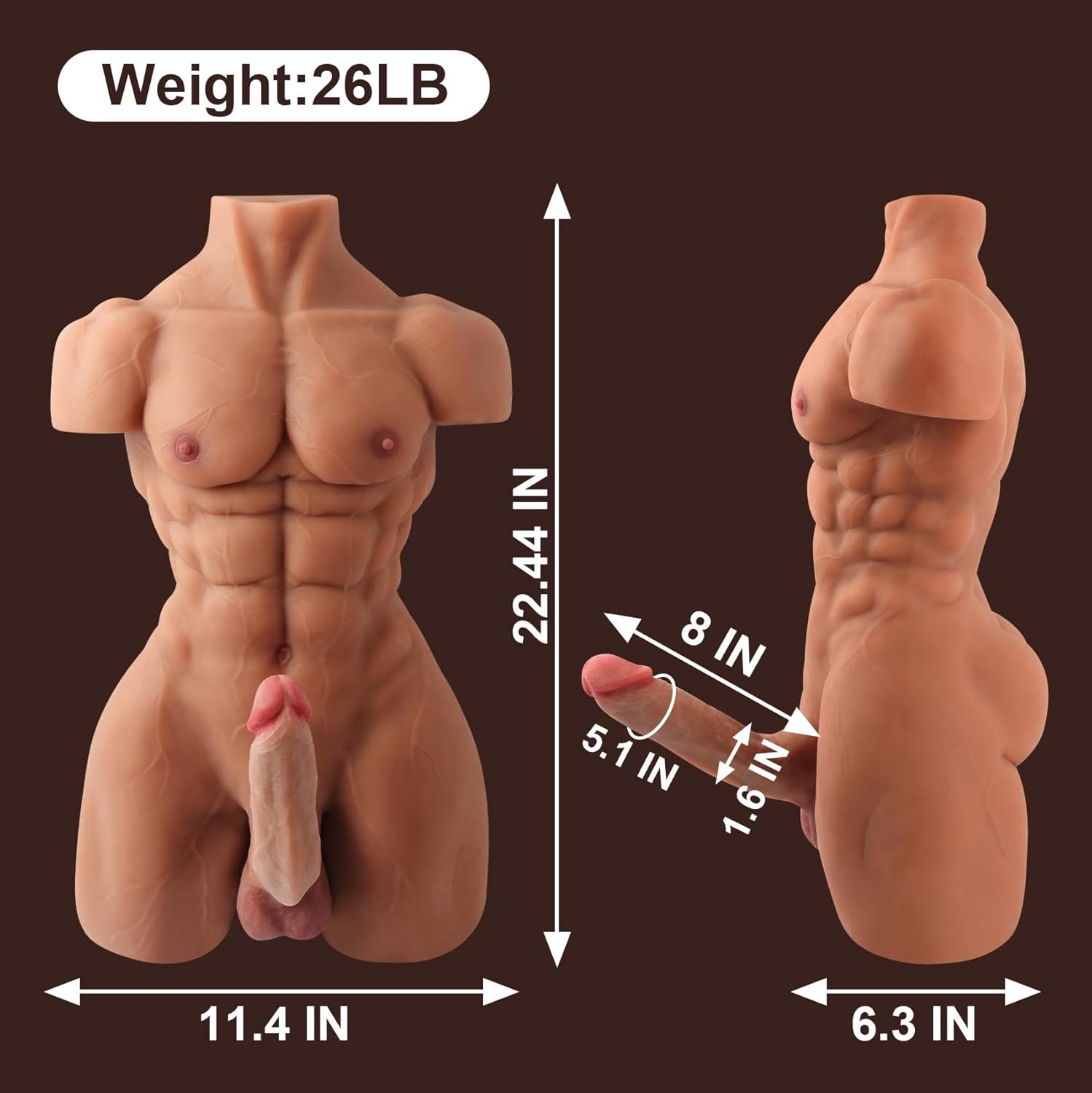 26LB Male Sex Doll for Women