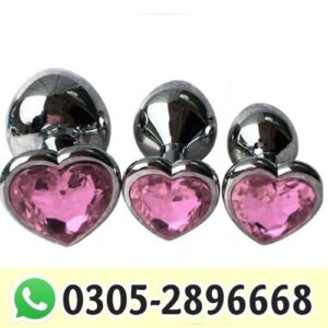 3Pcs Set Luxury Metal Butt Toy
