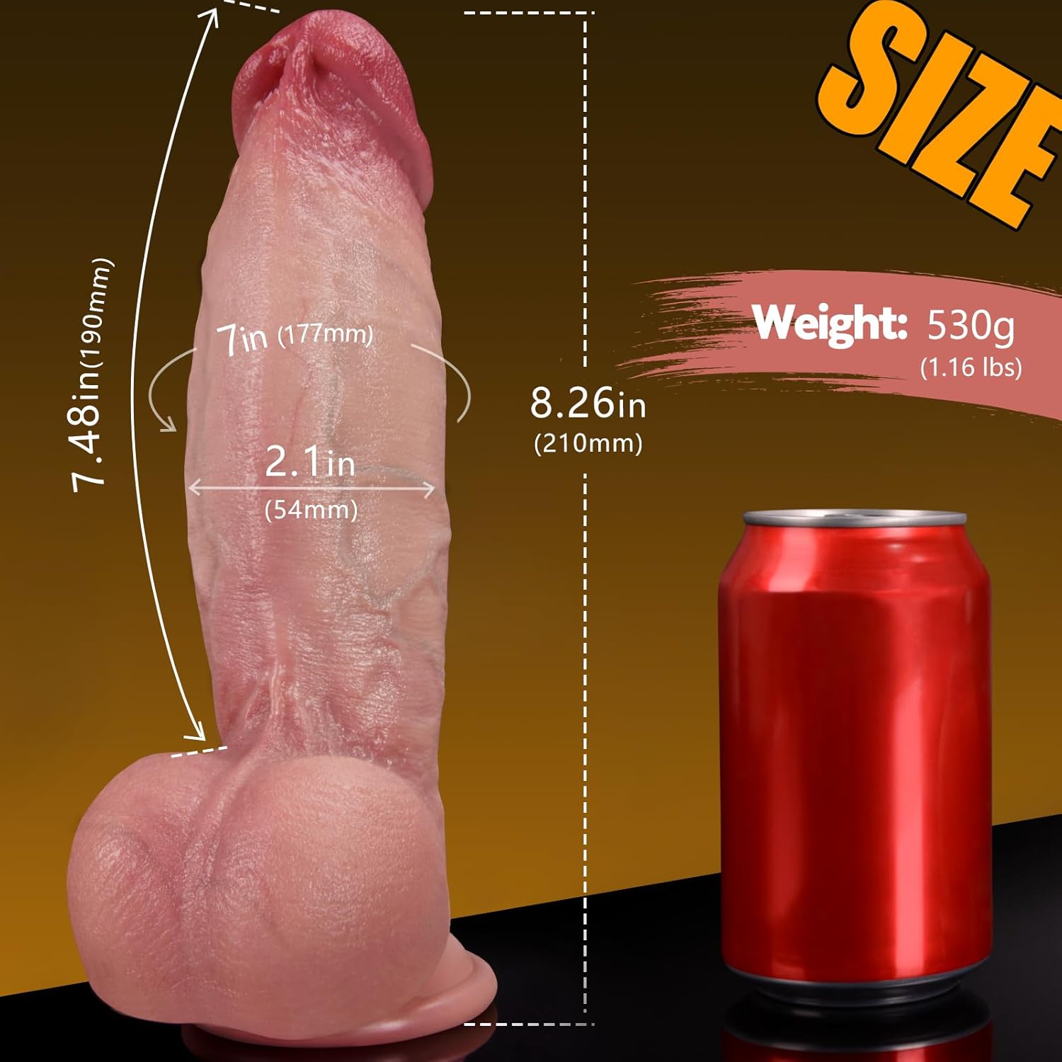 7 Inch Girth Dildo in Pakistan - Image 4