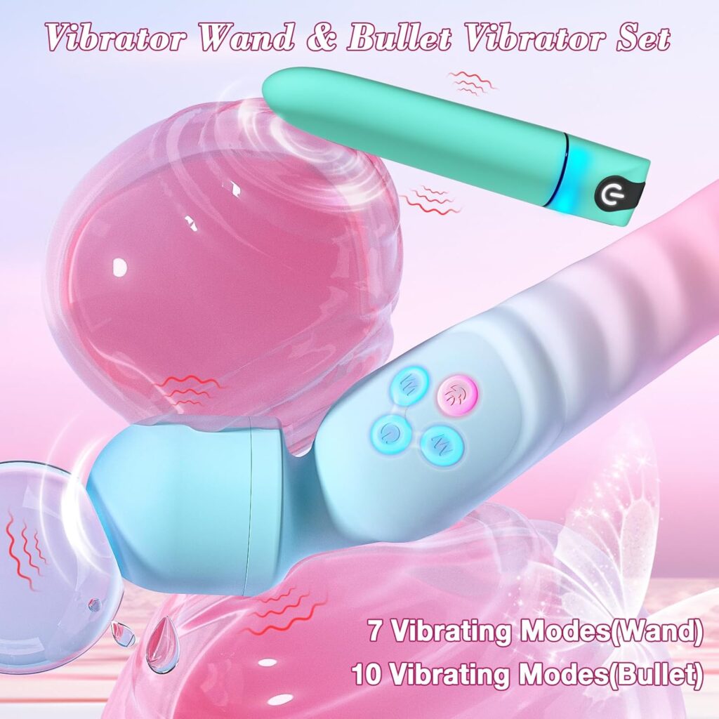 G Spot Vibrator Wand & Bullet Vibrator Set