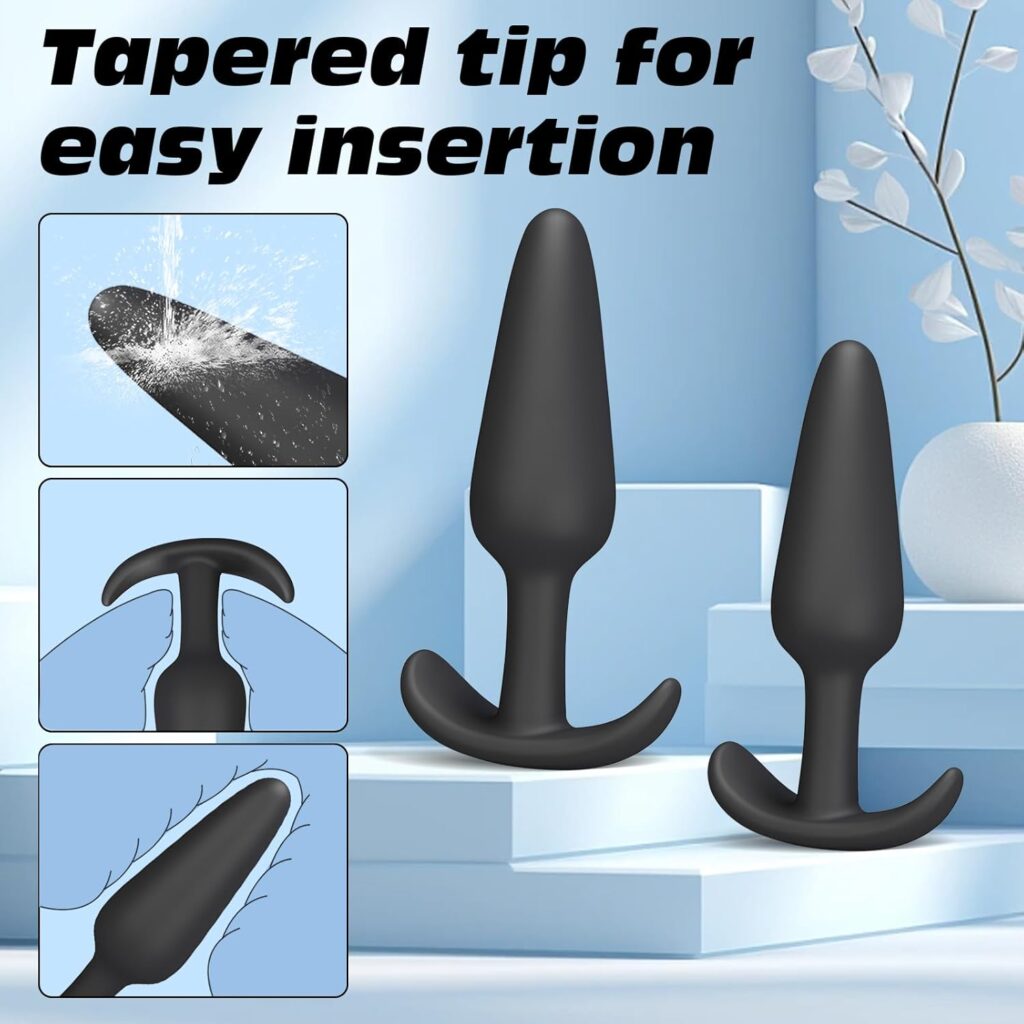 4 PCS Silicone Anal Plug Set in Pakistan