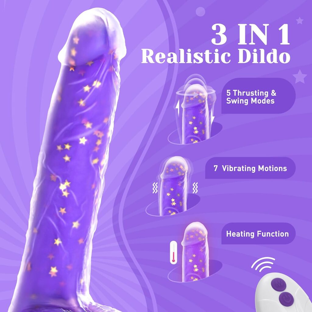 9 Inch Thrusting Dildo Vibrator with Realistic G Spot
