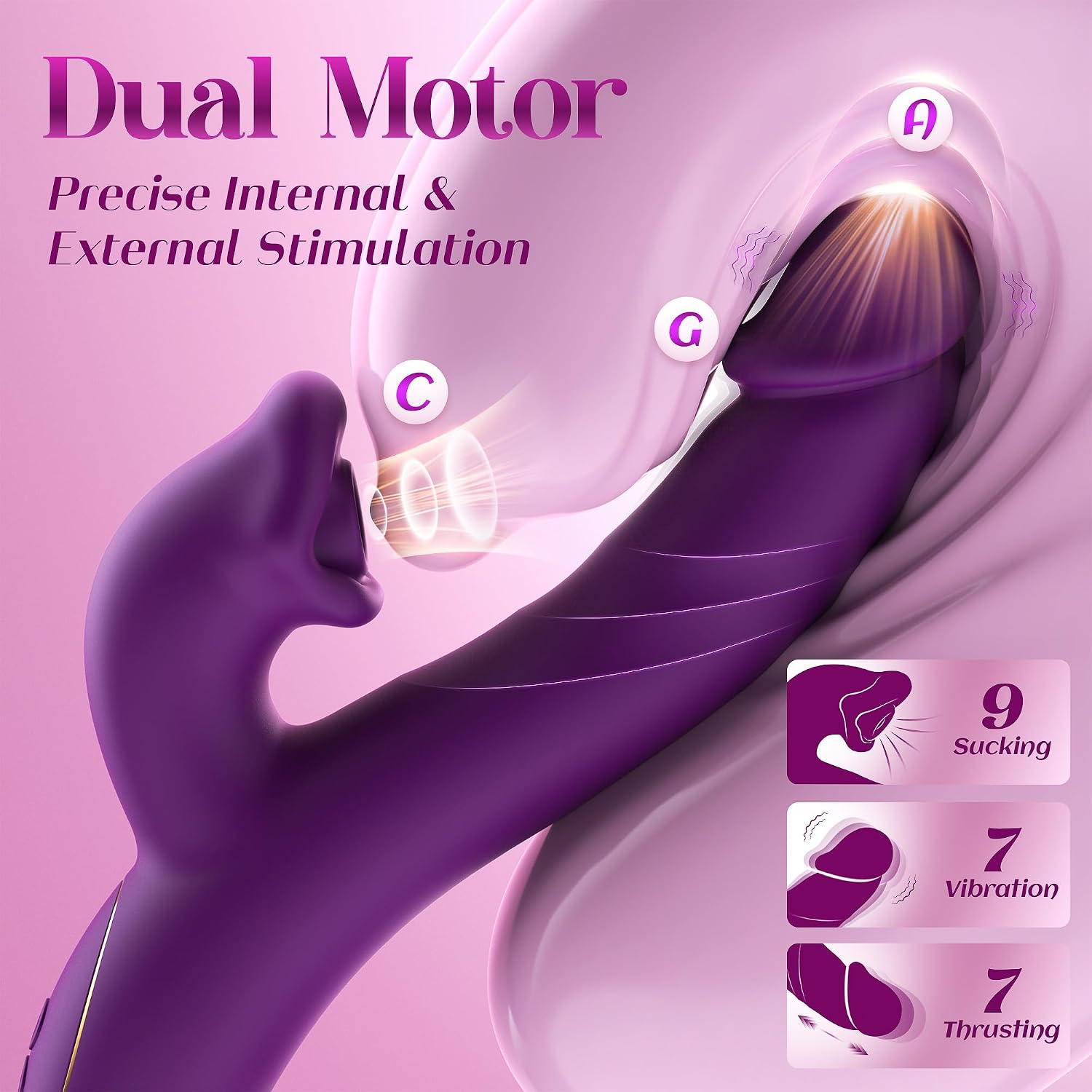 Buy App Controlled Rabbit Vibrator Dildo in Pakistan