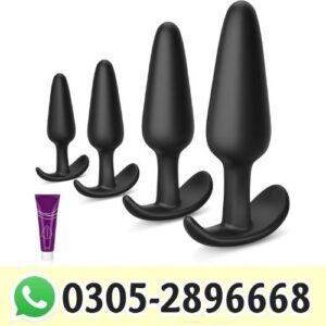 4 PCS Silicone Anal Plug Set in Pakistan